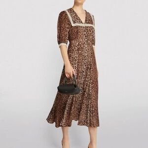RIXO | Ellen Leopard Print Dress, Size XS